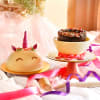 Gift Unicorn Theme Chocolate Pinata Ball Cake (500 Gms)