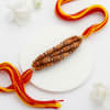 Buy Unique Wooden Beads Rakhi And Sweets Combo