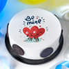 Valentine Be Mine Oreo Poster Cake (2 kg) Online