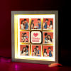 Gift Valentine Collage Personalized LED frame