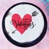 Gift Valentine Heart Poster Cake (Half kg)