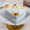 Valentine Heart Shape Pineapple Cake (Half Kg) Online