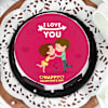 Buy Valentine Kissing Proposal Cake
