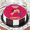 Valentine Kissing Proposal Cake Online