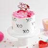 Valentine Love XOXO Cream Cake Online