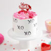 Valentine Love XOXO Cream Cake (600 gm) Online