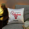 Gift Valentine Personalized LED Satin Cushion