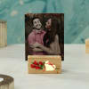 Gift Valentine Propose Day Personalized Wooden Photo Stand