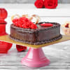 Buy Valentine Roses Chocolate Fondant Cake (Half kg)