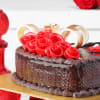 Shop Valentine Roses Chocolate Fondant Cake (Half kg)