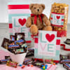 Valentine's Day Chocolate And Teddy Bear Gift Box Online