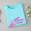 Buy Valentine's Day Cotton Tee for Women - MINT Blue