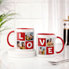 Valentine's Day Personalized Picture Perfect Love Mugs - Set Of 2 Online