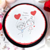 Gift Valentine's Day Red Velvet Poster Cake