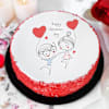 Valentine's Day Red Velvet Poster Cake Online