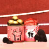 Valentine Special Chocolate Truffle & Choco Dipped Cookie Cans Online