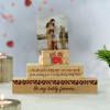 Valentine Teddy Day Personalized Wooden Photo Stand Online