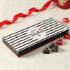 Gift Valentines Day Heart Shaped Dark Chocolates