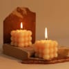 Buy Vanilla Aroma Bubble Candles (Set of 2)