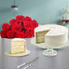 Vanilla Cake & Dozen Roses Online