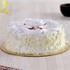 Gift Vanilla Cake (Eggless) with Cream Flower Toppings (2 Kg)