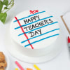 Vanilla Pineapple Teachers Day Cake (1 Kg) Online