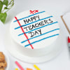 Vanilla Pineapple Teachers Day Cake Online