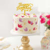 Velvet Butterscotch Bliss Birthday Cake (Half Kg) Online