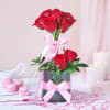 Gift Vibrance Of Romance In Vase
