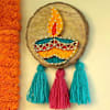 Gift Vibrant Diwali Diya String Art Wall Hanging