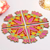 Gift Vibrant Lotus Design Reusable Rangoli