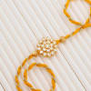 Buy Vibrant Yellow Meena And Beads Bhaiya Bhabhi Rakhi