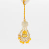 Shop Vibrant Yellow Meena And Beads Bhaiya Bhabhi Rakhi