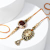 Gift Victorian Bhai Bhabhi Rakhi Set