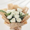 Buy Vintage Charm White Rose Bouquet