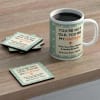 Vintage not old Personalized Birthday Mug Coasters combo Online