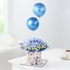 Vivacious Blue Balloons Arrangement Online