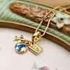 Wanderlust In Gold Travel Charm Necklace Online