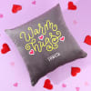 Warm Hugs Personalized Velvet Cushion Online