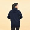 Shop Warm Personalized Fleece Hoodies For Couple - Blue