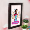 Gift Warrior Mom Personalized Caricature Frame