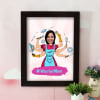 Warrior Mom Personalized Caricature Frame Online