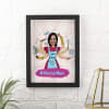 Warrior Mom Personalized Caricature Frame Online
