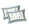 Buy Washed Indigo Queen Size Bedsheet With Pillow Covers