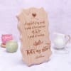 Gift Wavy Wooden Plaque for Sister