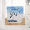 Shop We Said Yes Personalized Acrylic Frame With Wooden Base