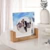 Gift We Said Yes Personalized Acrylic Frame With Wooden Base