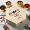 Well Seasoned Personalized Wooden Masala Box Online