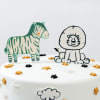 Buy Whimsical Animal Themed SemiFondant Cake 1 kg