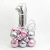 Whimsical Celebration - Balloon Arrangement - Pink And Silver Online